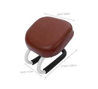 Toyvian Tabouret de Contemplation Ergonomique en Métal Assise Rembourrée Antidérapante Taille Moyenne Couleur Marron Siège Portable pour Prière Yoga et Pleine Conscience Banc de