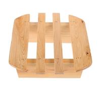 Toyvian Tabouret de Sauna en Bois Massif 24 CM Repose-Pieds Portable Polyvalent pour Salle de Bain Voyage et Bureau Marchepied Compact et Léger Plateforme Ergonomique pour Bain de