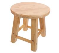 Toyvian Tabouret en Bois Massif 25x25 Cm Carré, Petit Marchepied Stable en Bois Naturel, Léger Et Lisse, pour Garçon Et Filles, Chambre Ou Salle De Bain, Tabouret pour Se Chausser