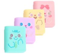 Toyvian Taille-crayons Manuel pour Garçon et Filles 4pcs en Plastique Portable Réutilisable Facile à Transporter Fournitures Scolaires pour Début de Semestre Style Plusieurs styles