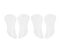 Toyvian Talonnette Silicone Transparente Antidérapante pour Soutien Voûte Plantaire, Coussin D'arche Demi-pointure 2 Paires, Semelles Intérieures Unisexe pour Chaussures Sport et Usage