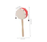 Toyvian Tambourin Bois Garçon Fille avec Peau Agneau Naturelle Instrument de Percussion et Sensoriel à Hochet pour et Garçon Fille