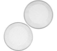 Toyvian Tamis à Terre de Jardin en Métal Galvanisé 30 Cm - Lot de 2 Tamis à Compost Mailles de 3 Mm et 6 Mm - Outil Jardinage Polyvalent pour Terre, Compost et Plantation en