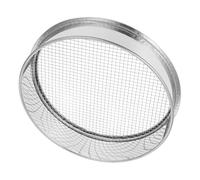 Toyvian Tamis De Sol en Acier Inoxydable pour Le Jardinage des Roches De Sable Et du Compost Tamis À Mailles De 6 Mm pour Un Criblage Efficace du Sol Et Une Séparation des Particules