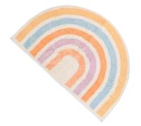 Toyvian Tapis Absorbant Arc-en-Ciel Demi-Lune 40x60 Cm en Polyester Antidérapant pour Salle de Bain et Entrée Intérieure, Tapis de Sol Toilette Doux et Pratique, Paillasson Décoratif