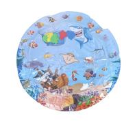 Toyvian Tapis De Jeu Aquatique Gonflable pour Chats Et Chiens Tapis Sensoriel Rafraîchissant avec Détecteur Eau pour Amusement Animaux Et Garçon Fille Modèle Poisson Et Requin