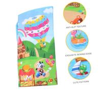 Toyvian Tapis De Jeu Garçon Fille Double Face Cartoon Tapis Éveil Sécurisé Pour Ramper Et Apprendre à Marcher Pour Garçons Filles Facile à Transporter Renforce Les Liens
