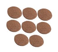 Toyvian Tapis De Nidification Naturel pour Pigeons Marron en Fibre Végétale, Coussin pour Nid De Pigeon Diamètre 20 Cm Épaisseur 0,5 Cm, Lot De 8 Pièces, Usage pour Maison Et Petit Élevage
