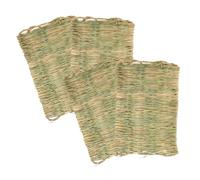 Toyvian Tapis de Nidification pour Poules 4Pcs Litière Confortable pour Tapis en Herbe Respirants Accessoire pour Poulailler Réutilisable la des Poules