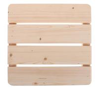Toyvian Tapis de Salle de Bain en Bois Antidérapant 30x30 Cm Surface Antidérapante et Plateforme Surélevée, pour Sauna et Zones Humides