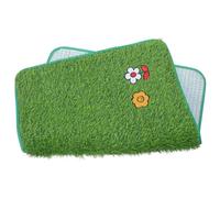 Toyvian Tapis de Toilette pour Animaux avec Gazon Artificiel Lavable en Machine, pour Chien et Chat, Absorbant et Réutilisable pour L'apprentissage Propreté