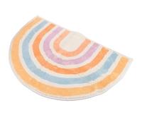 Toyvian Tapis Entrée Absorbant et Antidérapant Polyester Tapis Demi-Lune Arc-Ciel Décoratif pour Salle de Bain Maison et Bureau