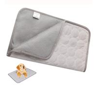 Toyvian Tapis Rafraîchissant pour Animaux de Compagnie XL Gris, Coussin Résistant et Facile à Nettoyer, Conception Anti-Chaleur pour Chiens et Chats, Adapté aux Espaces Intérieurs et