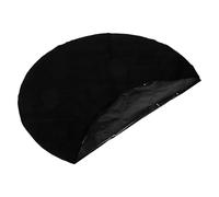 Toyvian Tapis Rond Antidérapant Noir en Feutre et PE, sous-Couche Résistante à l'usure pour Spa et Planchers en Bois Franc, pour Barbecue Extérieur