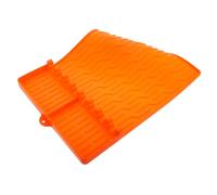 Toyvian Tapis Silicone pour Barbecue Résistant à Haute Température Accessoire et Réutilisable pour Cuisine et Extérieur Protection la Graisse Résidus Couleur Orange