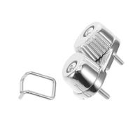 Toyvian Taquet Coinceur en Acier Inoxydable 316 66x31 Mm pour Bateau, Serrage-câble Résistant la Corrosion, Compatible Cordes 6-12 Mm, Pince D’arrimage pour Voile et Kayak, Matériel