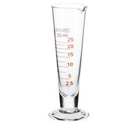 Toyvian Tasse à Mesurer en Verre 25 Ml Transparente Marquages Clairs, Éprouvette Graduée de Laboratoire Multifonctionnelle Cuisine et Pâtisserie, Ustensile de Mesure Précis et Solide
