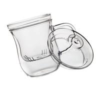 Toyvian Tasse à Thé 1 Pièce et Couvercle en Verre avec Filtre Intégré Résistante la Chaleur, Maison Bureau