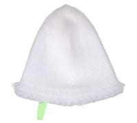 Toyvian Tête D'épuisette de Pêche, Filet en Nylon Blanc Tissé la Main, Pliable, Ne Raye Pas, pour Pêche en Rivière Mer