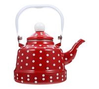 Toyvian Théière Émaillée Épaisse avec Filtre Inox pour Infusion Bouilloire Rétro Saine et Résistante Maison et Cuisine Chauffe Rapide et Design Vintage