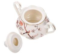 Toyvian Théière en Céramique 280Ml Couvercle Pot à Sucre Multifonctionnel Pot de Sucre Délicat pour Café Sucrier Cuisine Décoratif Usage Maison et Table