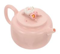 Toyvian Théière Kung-fu Chinoise en Céramique Résistante la Chaleur, Petite Théière Portable Motif Floral Sculpté la Main, Service à Thé Compact pour Maison, Bureau et Salon de Thé -