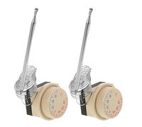 Toyvian Thermostat Réglable Mécanique ±35 °c avec Bouton pour Réfrigérateur et Congélateur Coffre, Lot de 2 Pièces, Régulateur de Température pour Contrôle Précis et Conservation