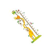 Toyvian Toise Autocollante Animaux Pvc Pour Stickers Muraux Décoratifs Avec Motifs De Girafe Et Singe Mesure De Croissance Pratique Pour Chambre Et Salon