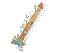 Toyvian Toise Murale Autocollante PVC pour Garçon Fille Sticker de Croissance Précis et Amovible Règle de Mesure Hauteur pour Chambre École et Crèche Motif Cabane les Arbres