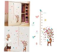 Toyvian Toise Pour Garçon Fille Avec Stickers Muraux De Cerf Décoration De Chambre Garçon Fille Mesure De Croissance Hauteur