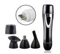 Toyvian Tondeuse à Nez Électrique USB Multifonction Noire Rechargeable Coupe-Poils de Nez Compact pour Hommes et Femmes Épilateur Portable Sûr et Pratique pour Soins Personnels