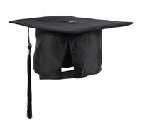 Toyvian Toque de Remise de Diplôme pour Adultes en Carton Noir, Taille Unique, Légère et Confortable, pour Cérémonie de Remise des Diplômes Universitaire et Lycée