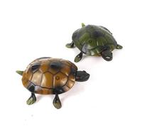 Toyvian Tortue Télécommandée Verte en Plastique Solide Électronique D’Éveil sans Piles Déplacement Réaliste 3 Canaux pour Garçon et Filles Animal Électronique Interactif