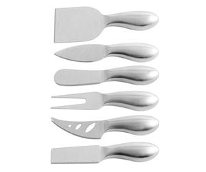 Toyvian Trancheuse à Fromage Design Ergonomique Set de 6 Pièces en Acier Inoxydable et Facile à Laver Cuisine et Dégustation