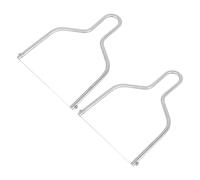 Toyvian Trancheuse à Fromage Ergonomique 2 Pièces Acier Inoxydable Ustensiles de Cuisson Coupe-Gâteaux la Cuisine Foie Gras Beurre