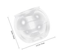 Toyvian Transparent Globe Fish Bowl Plastic Fish Tank for Goldfish Desktop Aquarium Décor for Office and Home