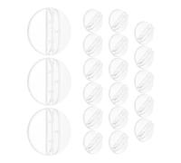 Toyvian Transparent Porte-Cartes en Plastique 48 Pièces Rond | Menus et Tableaux de Table, Surfaces Lisses Faciles à Nettoyer, Usage Sessions Jeux et Salons