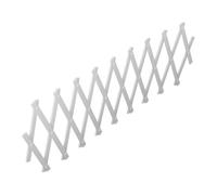 Toyvian Treillis Extensible en Plastique Blanc pour Plantes Grimpantes, Support Ajustable Mural Grille Espacée pour Concombre et Vigne, Usage Intérieur et Murs de Fond