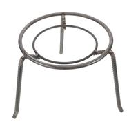 Toyvian Trépied de Camping en Acier Robuste Support D’Angle Rond pour Casseroles 300 MM Support Stable pour Bouilloire et Cuisson en Plein Air pour Camping Randonnée et Feu de Camp