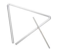 Toyvian Triangle de Percussion pour Garçon Fille Instrument Musical Acier avec Baguette Éducatif pour Débutants et Cadeau Garçon Fille