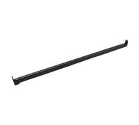 Toyvian Tringle à Vêtements Ovale Réglable 42-70 Cm en Métal Noir Barre de Penderie Robuste Fixation par Perçage Support pour Placard, Buanderie et Camping-Car Système Télescopique