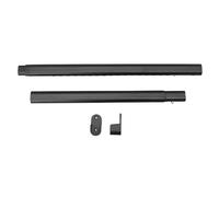 Toyvian Tringle de Penderie Réglable en Métal Noir 42-70 Cm, Support Ovale Télescopique pour Placard, Barre de Tension pour Armoire, Système Robuste pour Rangement Vêtements