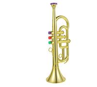 Toyvian Trompette Jouet pour Garçon et Filles Simulation d'Instrument Musical à Trois Tons en Abs Modèle Éducatif pour Développer la Créativité Rythme Accessoire de Performance sur Scène