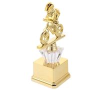 Toyvian Trophée de Cyclisme Garçon et Filles Plastique Socle Doré, Coupe Cycliste pour Compétition et Fête, Récompense Légère pour Vainqueur de Course Vélo, Accessoire Cyclisme Ludique