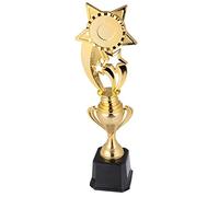 Toyvian Trophée Pentagramme en Plastique Petit Format Trois Étoiles, Récompense de Compétition pour Garçon et Filles, Prix Créatif et Cérémonie Sportive, Trophée du Jeu Réutilisable