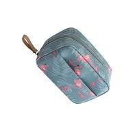 Toyvian Trousse de Maquillage Portable Flamingo Grosse Taille en Dacron Imperméable Fermeture Éclair Légère et Solide pour Voyage et Rangement Cosmétique