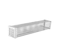 Toyvian Tube en Maille INOX pour Fumoir BBQ 12 Pouces Carré - Tube à Granulés pour Fumage à Chaud Froid - Accessoire Barbecue pour Gril à Pellets, Outil Professionnel pour Fumée Authentique