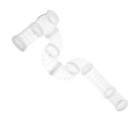 Toyvian Tunnel pour Hamster Transparent DIY, Tube Extérieur en Plastique, Kit de Tubes Modulables, Taille Moyenne, Habitat Élargi pour Petits Animaux, Cage Hamster, Jeu D'exploration