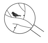 Toyvian Tuteur pour Plantes Fer Structure Grimpante avec Branches Et Oiseau Support pour Fleurs Soi-même