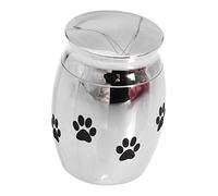Toyvian Urne Cendres Animaux Acier Inoxydable Sécurisée Urne Funéraire Décorative pour Cendres de Petits Animaux Contenant Commémoratif et Scellable